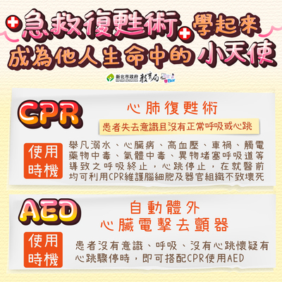 #新北健康便利貼🫀#急救復甦術學起來( •̀ - •́ )圖片